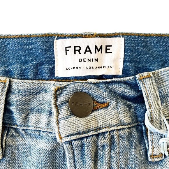 NWT Frame Denim Le Mini Skirt Studded,‎  Size 24, Blue with Silver Studs - Picture 10 of 15